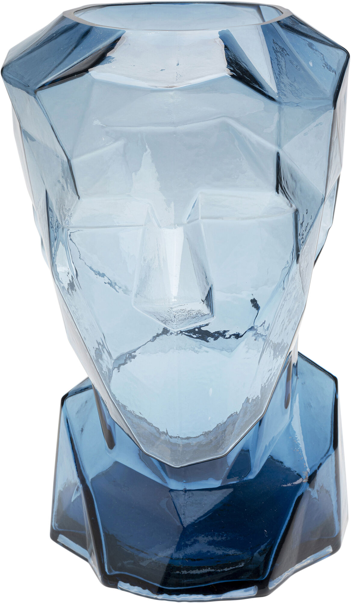 Vase Prisma Face Blau 30cm – Grafik-1.