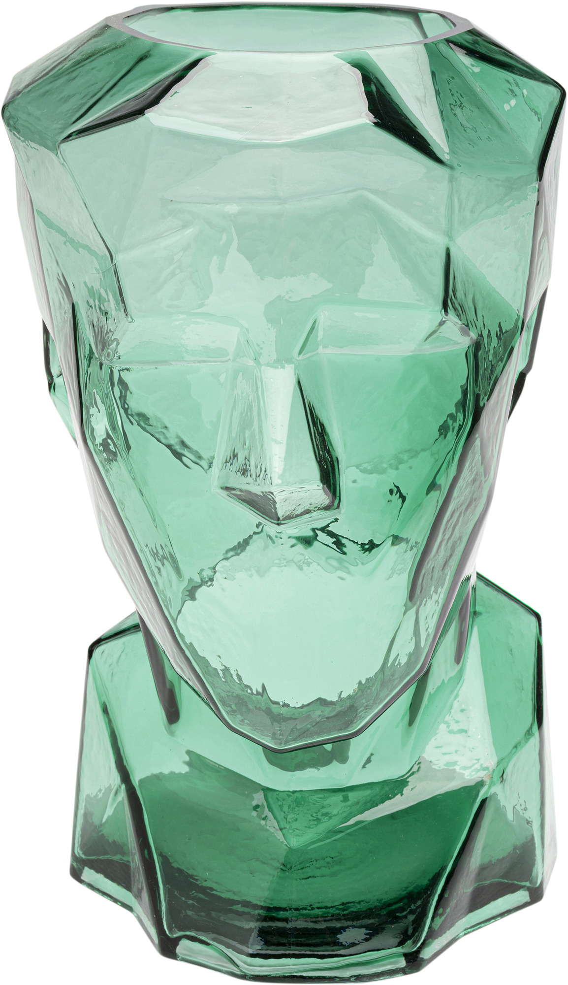 Vase Prisma Face Grün 30cm