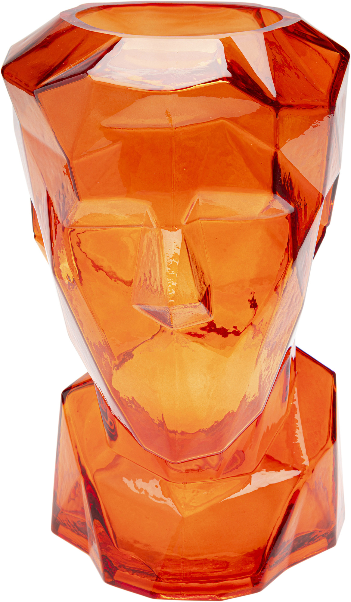 Vase Prisma Face Orange 30cm