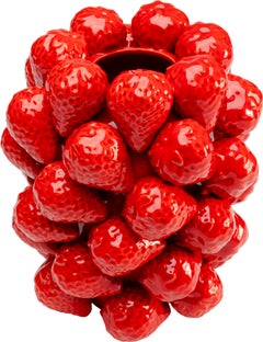 Vase Strawberries Rot 24cm – Grafik-1.