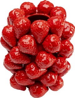 Vase Strawberries Rot 24cm – Grafik-1.