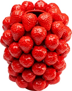 Vase Strawberries Rot 30cm – Grafik-1.