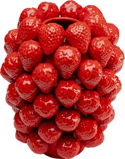 Vase Strawberries Rot 30cm – Grafik-1.