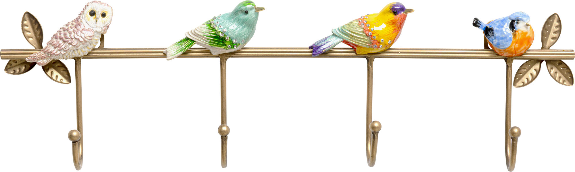 Wandgarderobe Birds Chatter 46cm - Einzelstück – Grafik-1.