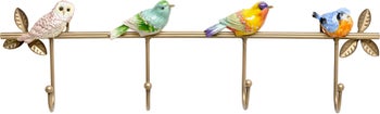 Wandgarderobe Birds Chatter 46cm - Einzelstück – Grafik-1.