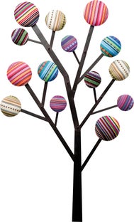 Wandgarderobe Bubble Tree – Grafik-1.