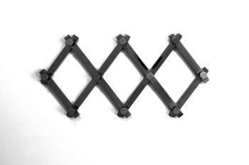 Wandgarderobe Crossing Matt Schwarz 9(+71)cm – Grafik-1.