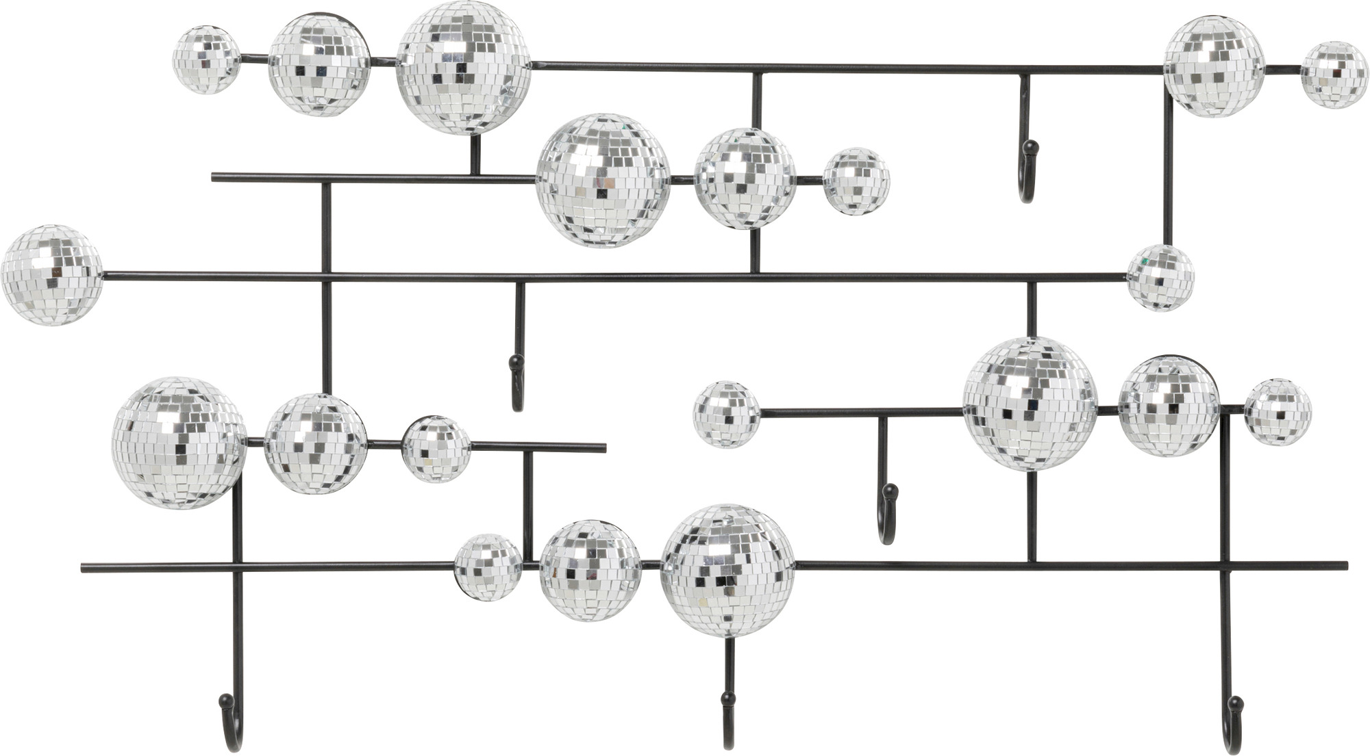 Wandgarderobe Disco Balls
