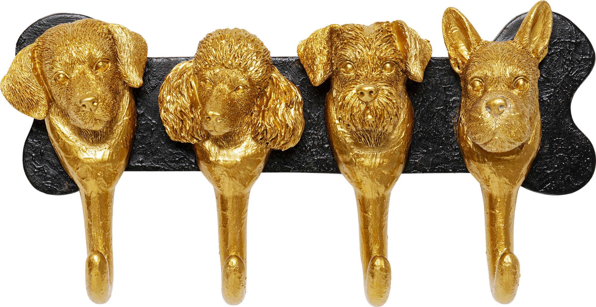 Wandgarderobe Dog Family Gold 31cm – Grafik-1.