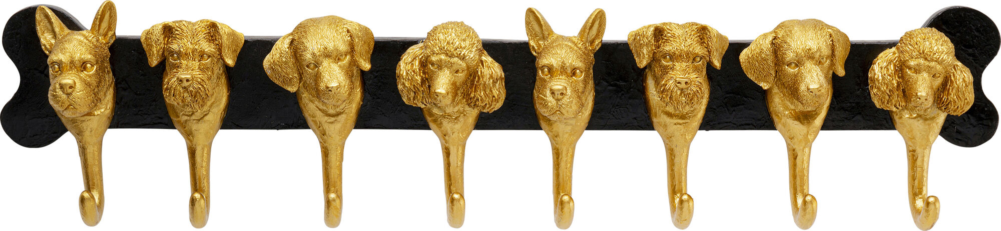 Wandgarderobe Dog Family Gold 69cm – Grafik-1.