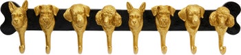 Wandgarderobe Dog Family Gold 69cm – Grafik-1.