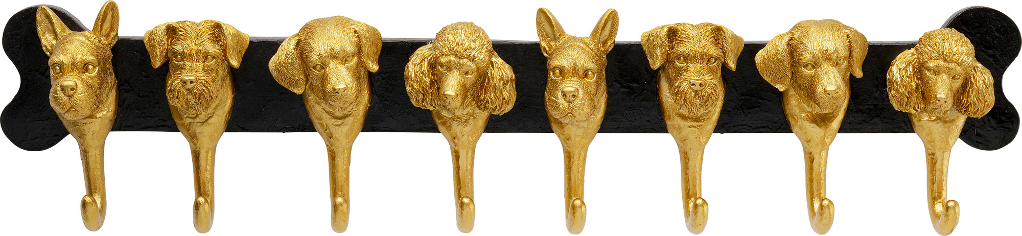 Wandgarderobe Dog Family Gold 69cm