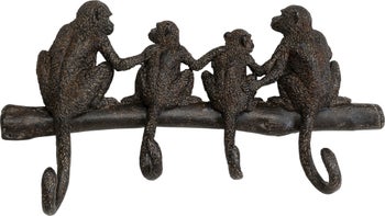 Wandgarderobe Monkey Family 38cm – Grafik-1.