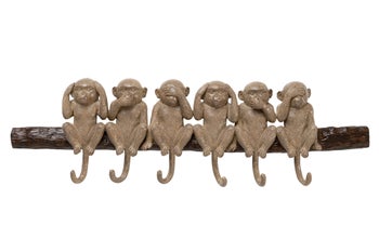 Wandgarderobe Six Monkeys 59cm – Grafik-1.