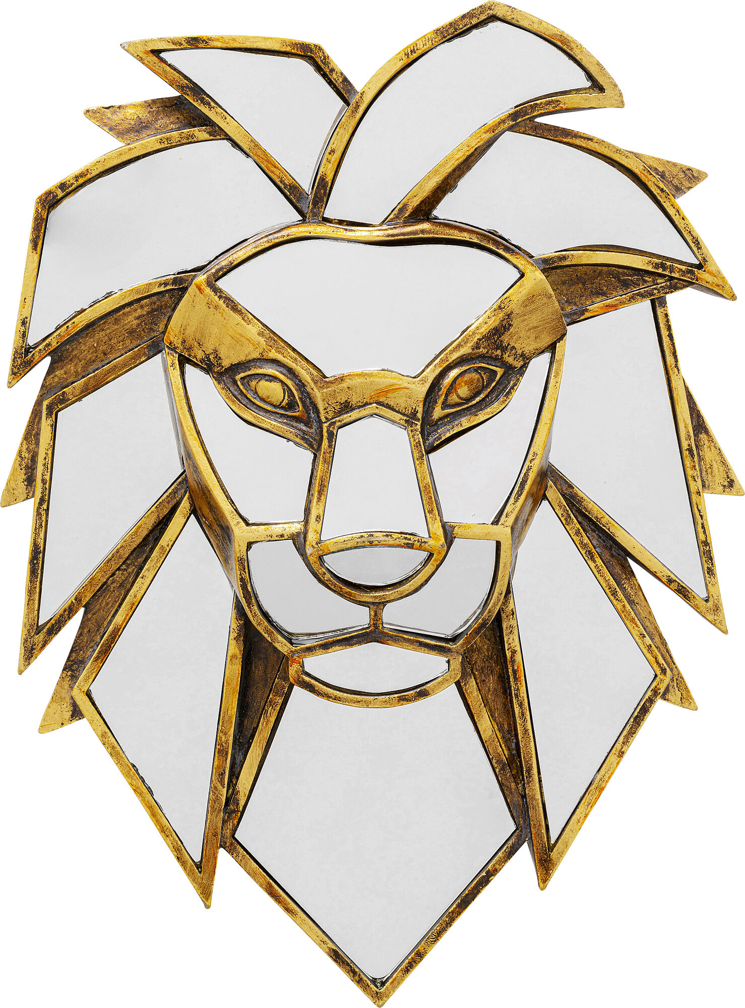 Wandobjekt  Lion Mirror 35cm – Grafik-1.