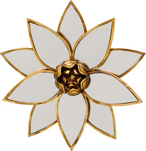 Wandobjekt Lotus Mirror Ø33cm – Grafik-1.