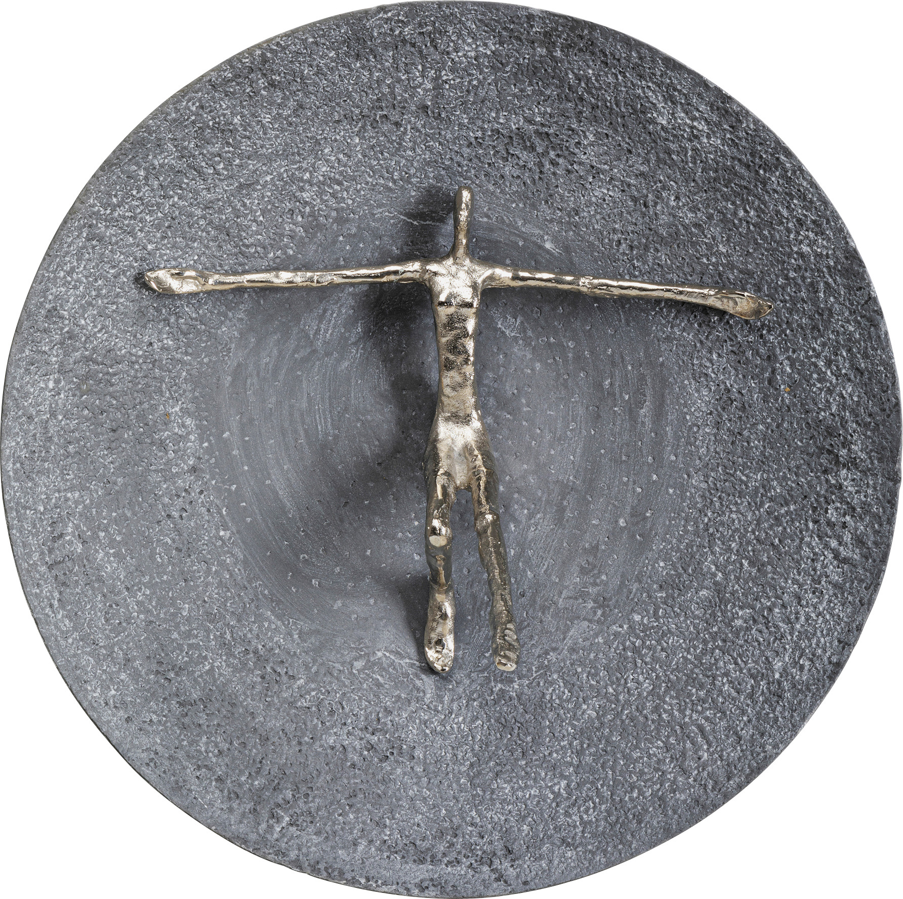Wandobjekt Umano Silber Ø60cm – Grafik-1.