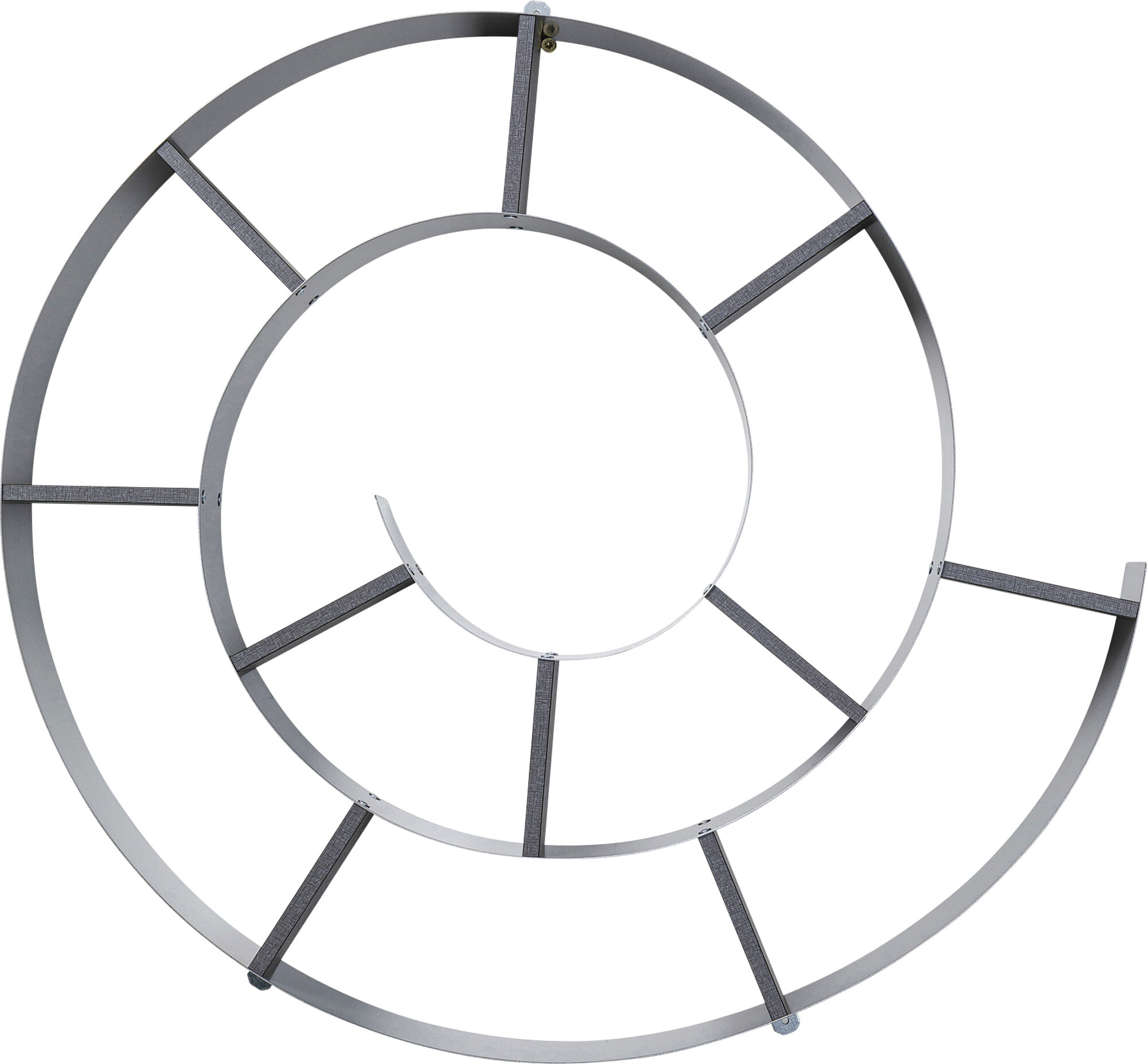 Wandregal Snail Silver grau – Grafik-1.