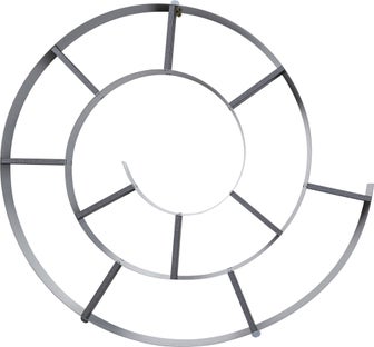 Wandregal Snail Silver grau – Grafik-1.