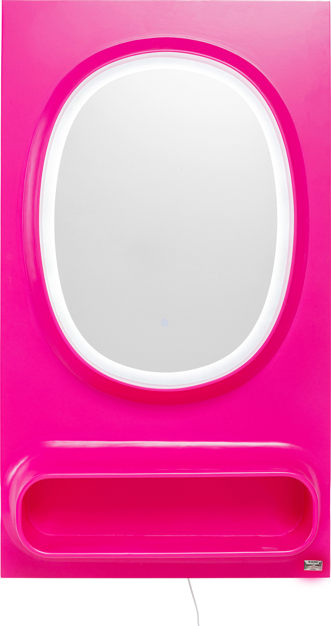Wandspiegel Aero LED Pink 80x141cm
