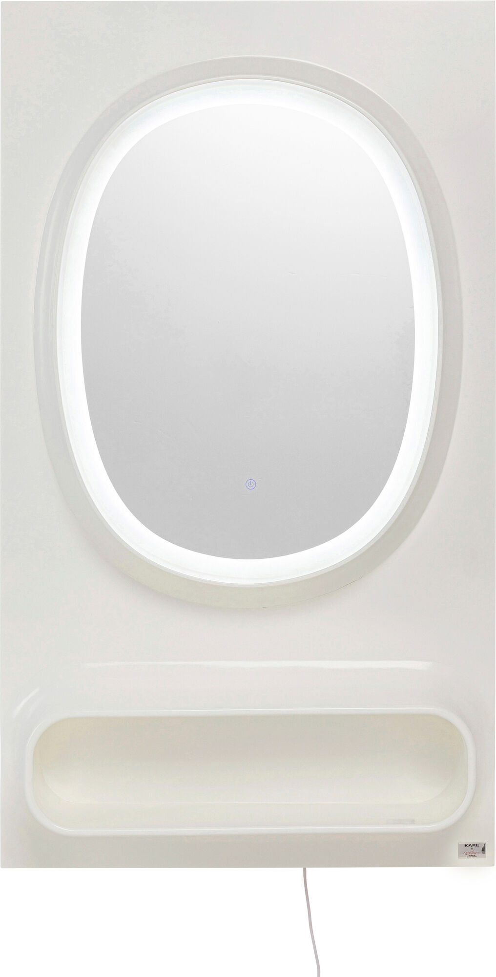 Wandspiegel Aero LED Weiß 80x141cm – Grafik-1.