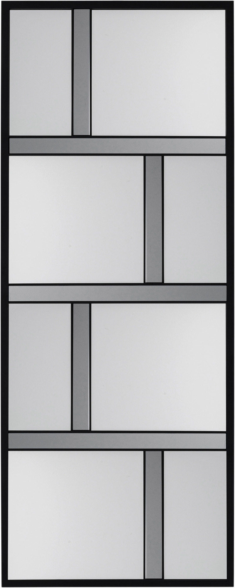 Wandspiegel Brick Schwarz 71x182cm