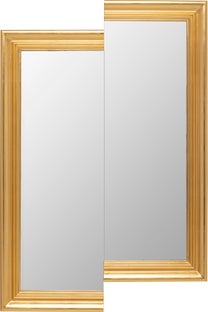 Wandspiegel Double Vision Rectangular 121x81cm – Grafik-1.