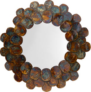 Wandspiegel Ody Ø109cm - Einzelstück – Grafik-1.