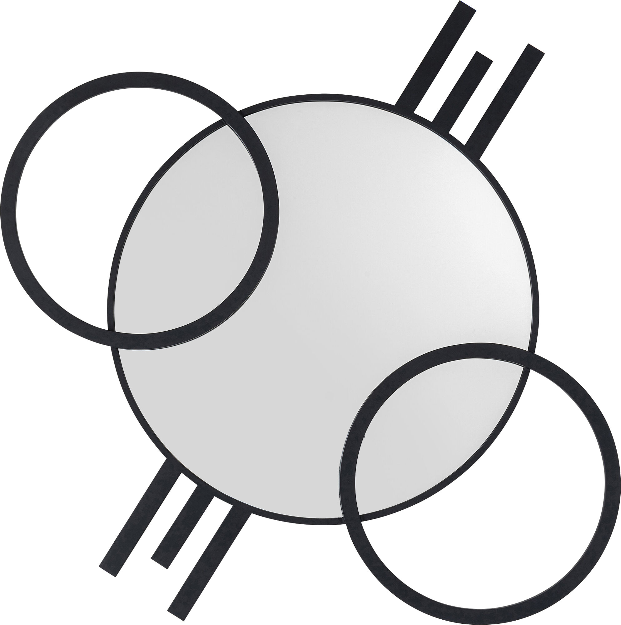 Wandspiegel Triple Circle 124x119cm – Grafik-1.