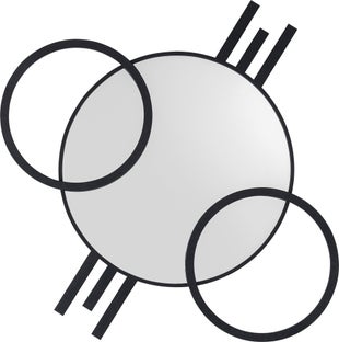 Wandspiegel Triple Circle 124x119cm – Grafik-1.