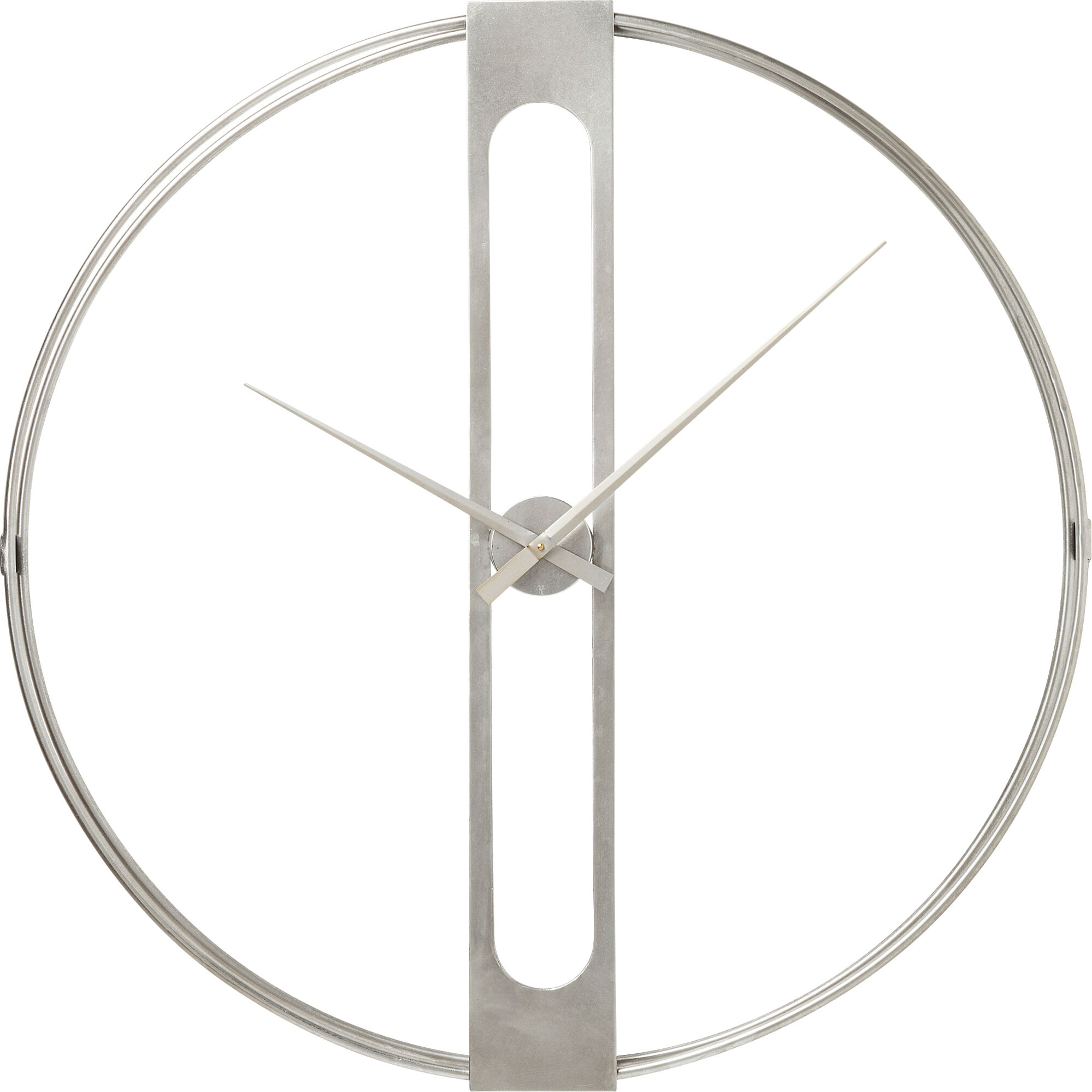 Wanduhr Clip Silber Ø60cm – Grafik-1.