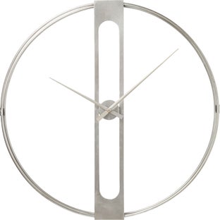 Wanduhr Clip Silber Ø60cm – Grafik-1.