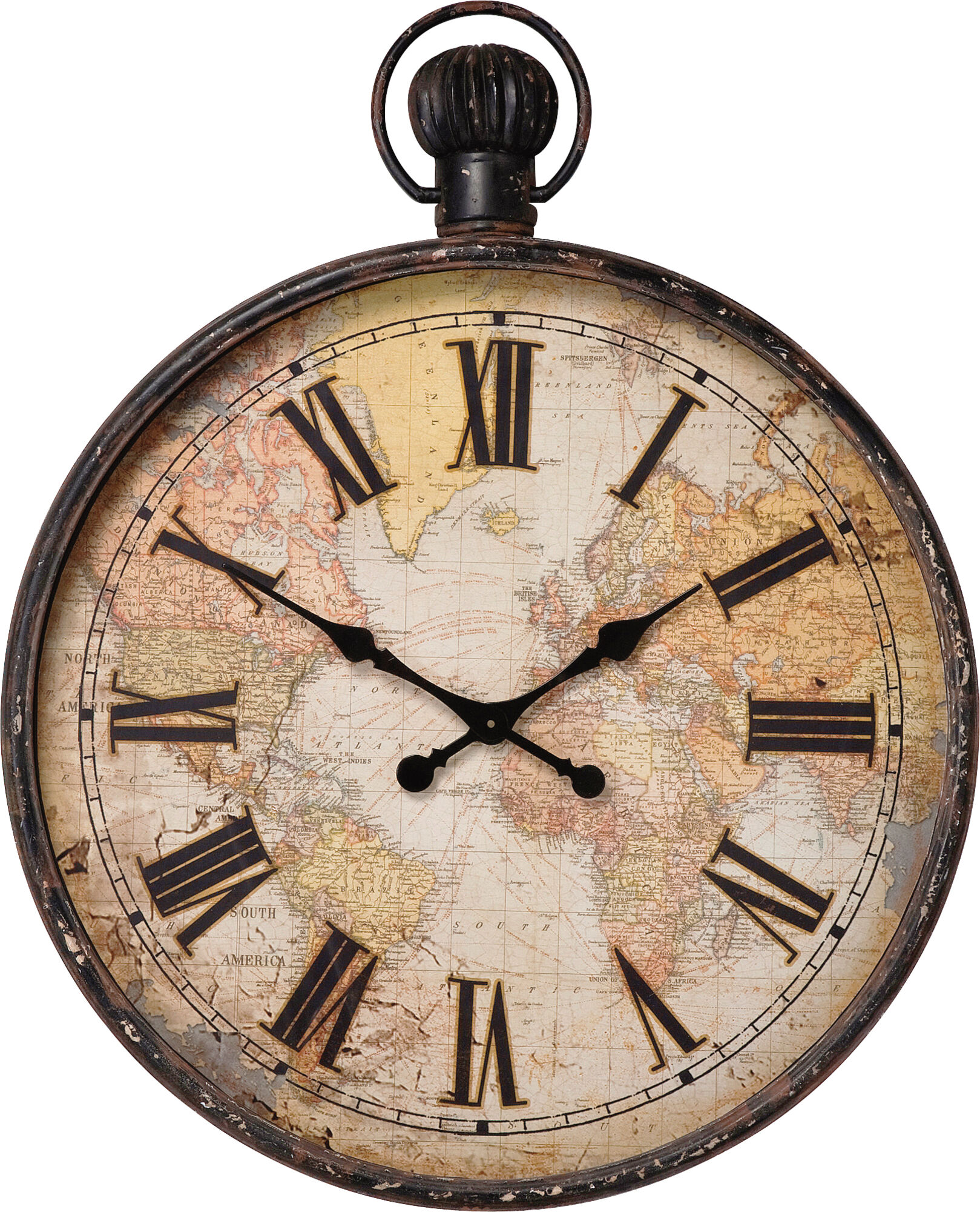 Wanduhr European Map 96cm – Grafik-1.