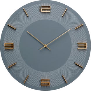 Wanduhr Leonardo Grau/Gold Ø49cm – Grafik-1.