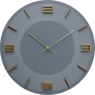 Wanduhr Leonardo Grau/Gold Ø49cm – Grafik-1.