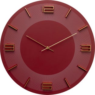 Wanduhr Leonardo Rot/Gold Ø49cm – Grafik-1.