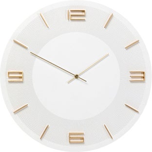 Wanduhr Leonardo Weiß/Gold Ø49cm – Grafik-1.