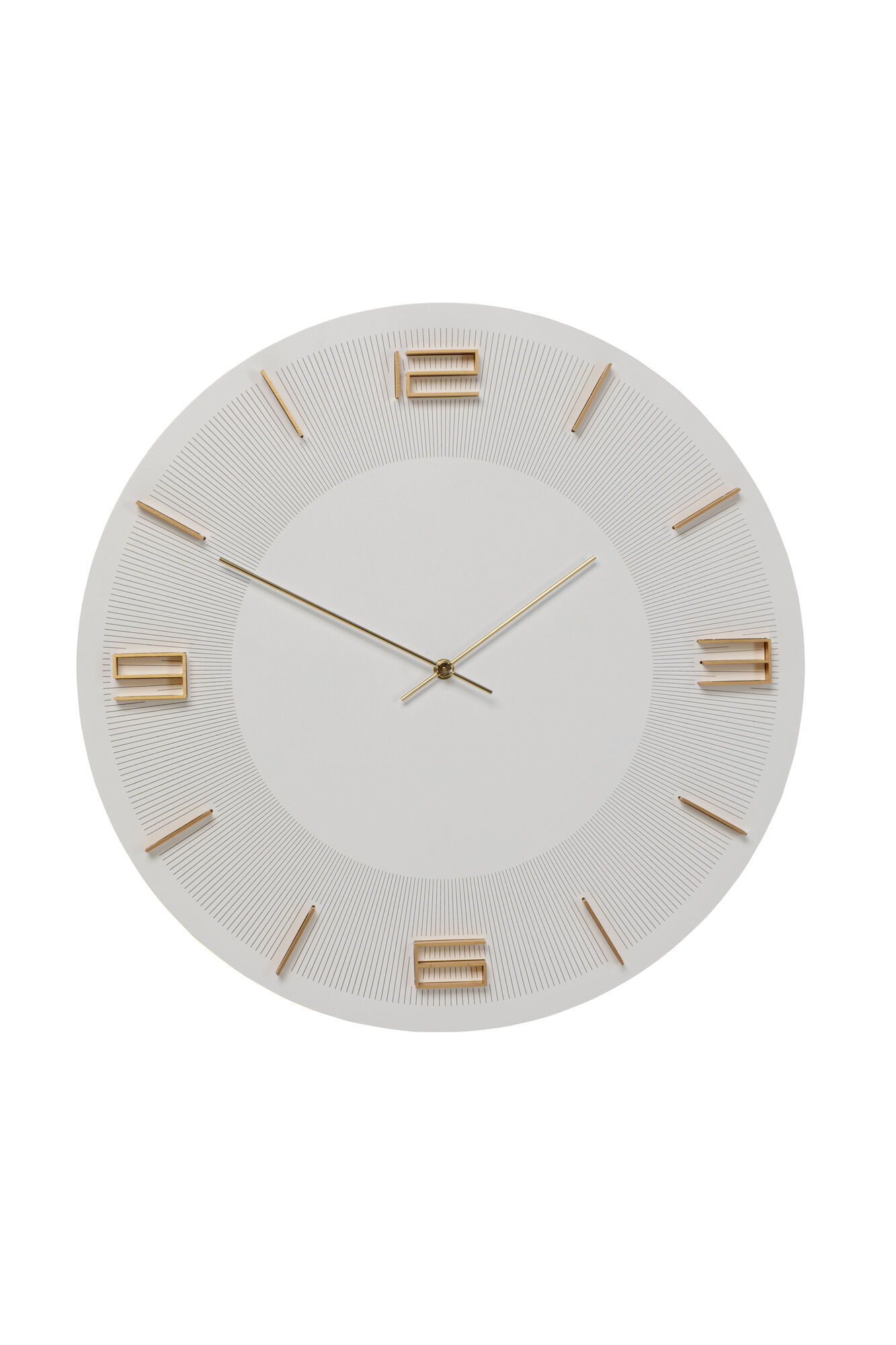 Wanduhr Leonardo Weiß/Gold Ø49cm – Grafik-1.