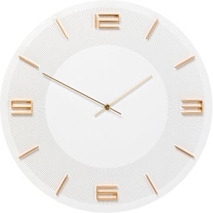 Wanduhr Leonardo Weiß/Gold Ø49cm – Grafik-1.