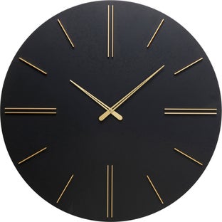 Wanduhr Luca Schwarz Ø70cm – Grafik-1.