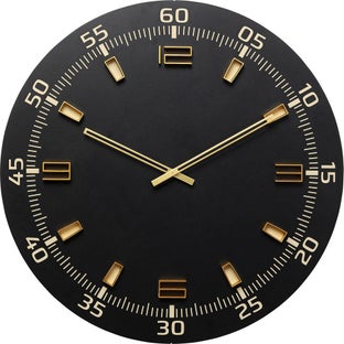 Wanduhr Milk Bar Schwarz Ø60cm – Grafik-1.