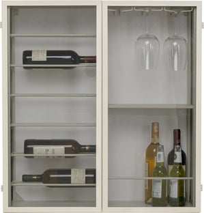 Wandweinregal Porto Greige 75x80cm – Grafik-1.