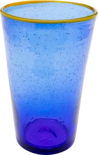 Wasserglas Bubbles Blau 14cm