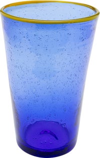 Wasserglas Bubbles Blau 14cm – Grafik-1.
