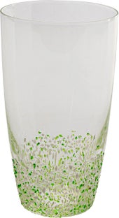 Wasserglas Confetti Grün 15 cm – Grafik-1.
