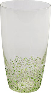 Wasserglas Confetti Grün 15 cm – Grafik-1.