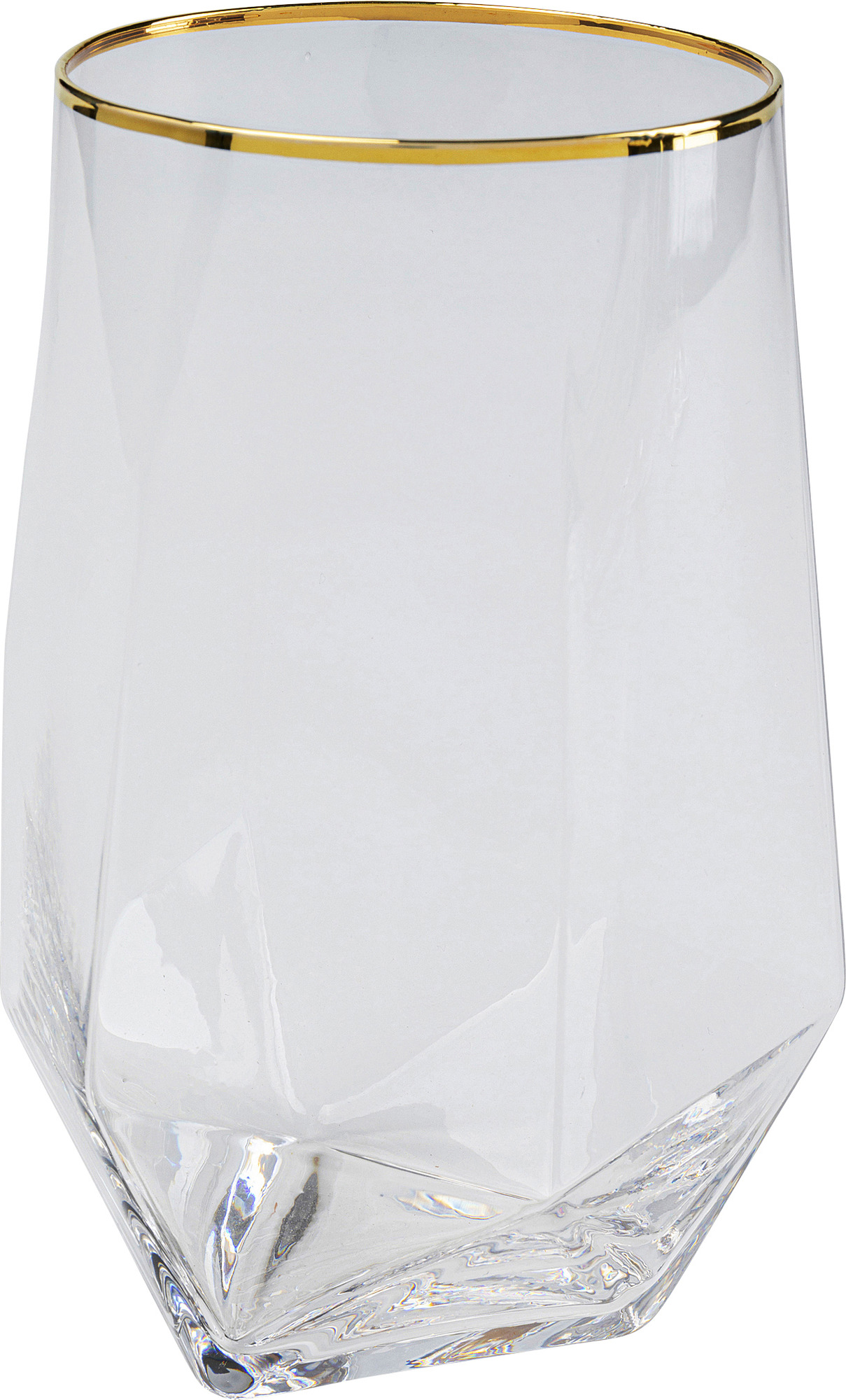 Wasserglas Diamond Gold Rim