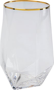 Produkt: Wasserglas Diamond Gold Rim.
