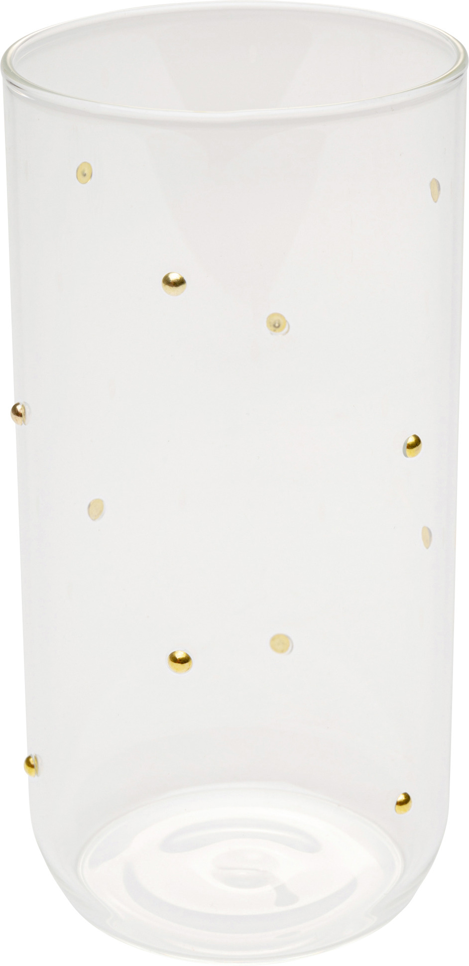 Wasserglas Glam Dots Gold 14cm