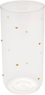 Wasserglas Glam Dots Gold 14cm – Grafik-1.